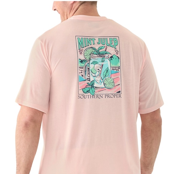 Southern Proper Big & Tall Mint Julep Graphic T-Shirt - Picture 1 of 4
